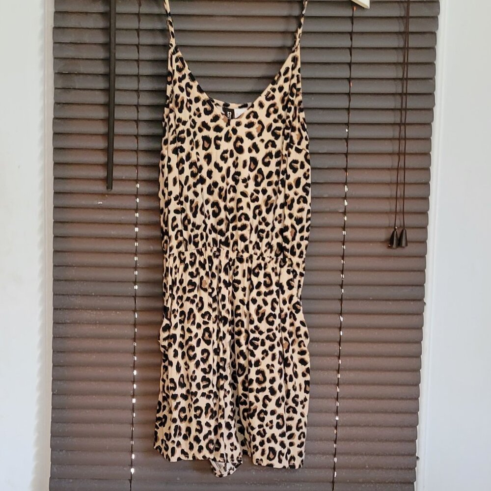 Divided women animal print romper  size 2